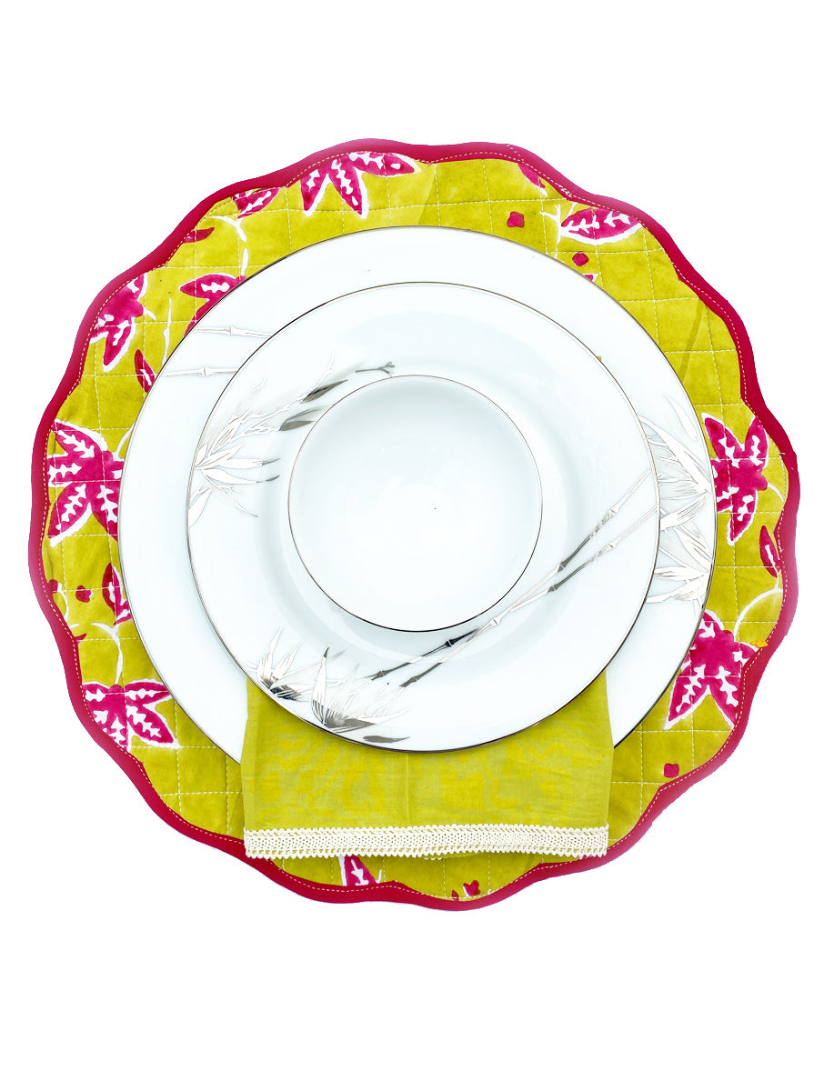 Amaira Round Reversible Table Placemats