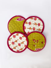 Load image into Gallery viewer, Amaira Reversible Round Coasters (Set of 4)
