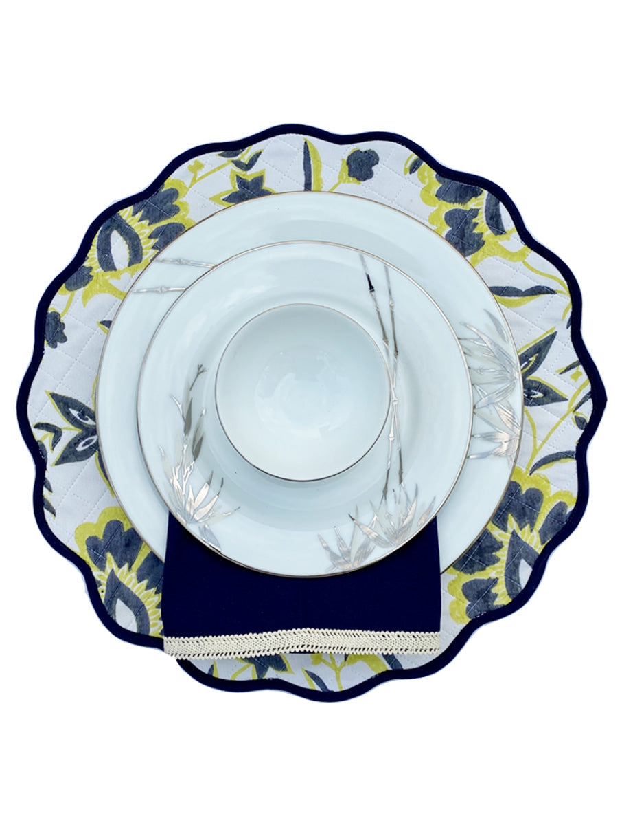 Zoya Round Reversible Table Placemats